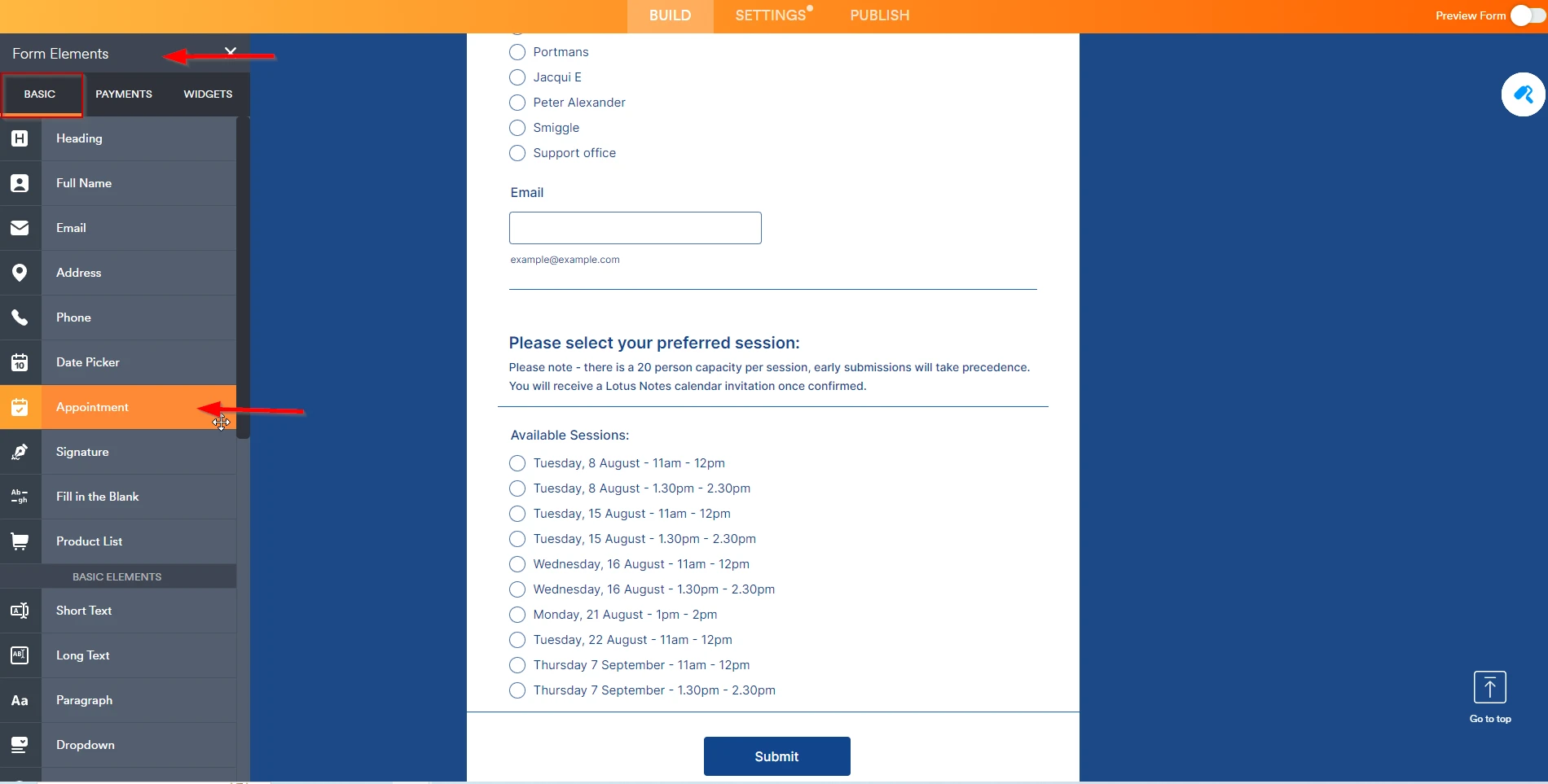 How to create appointment for groups? Image 1 Screenshot 90 Screenshot 10