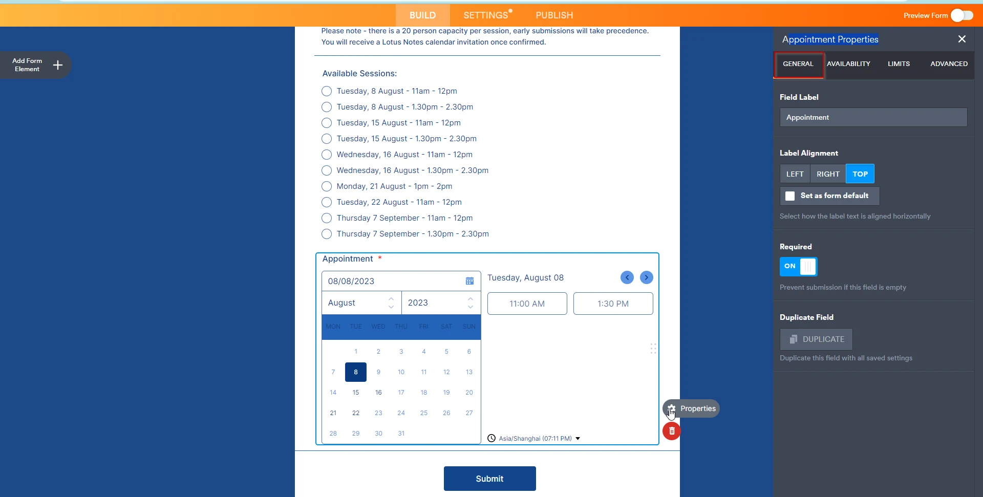How to create appointment for groups? Image 2 Screenshot 101 Screenshot 21