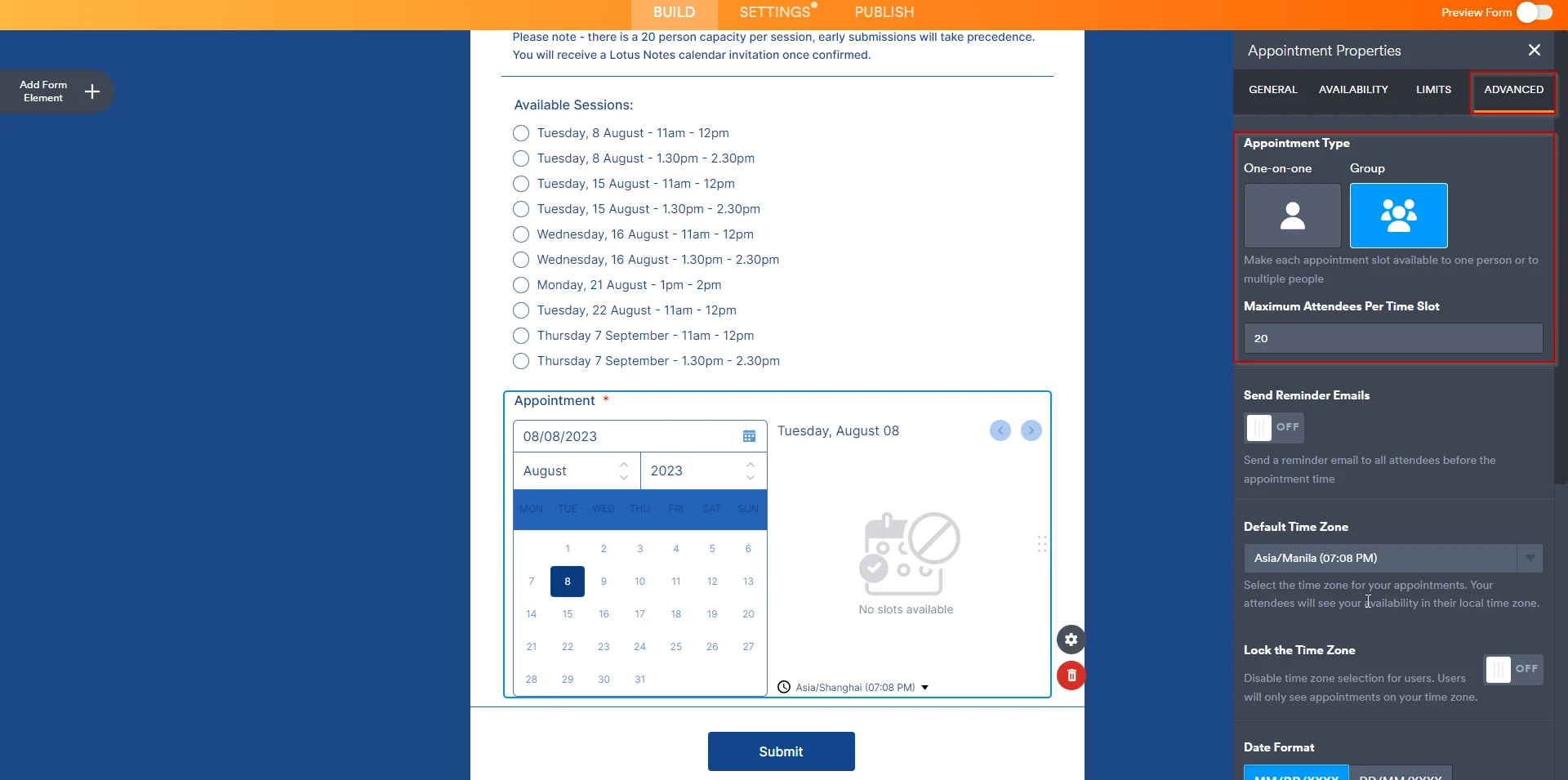 How to create appointment for groups? Image 5 Screenshot 134 Screenshot 54