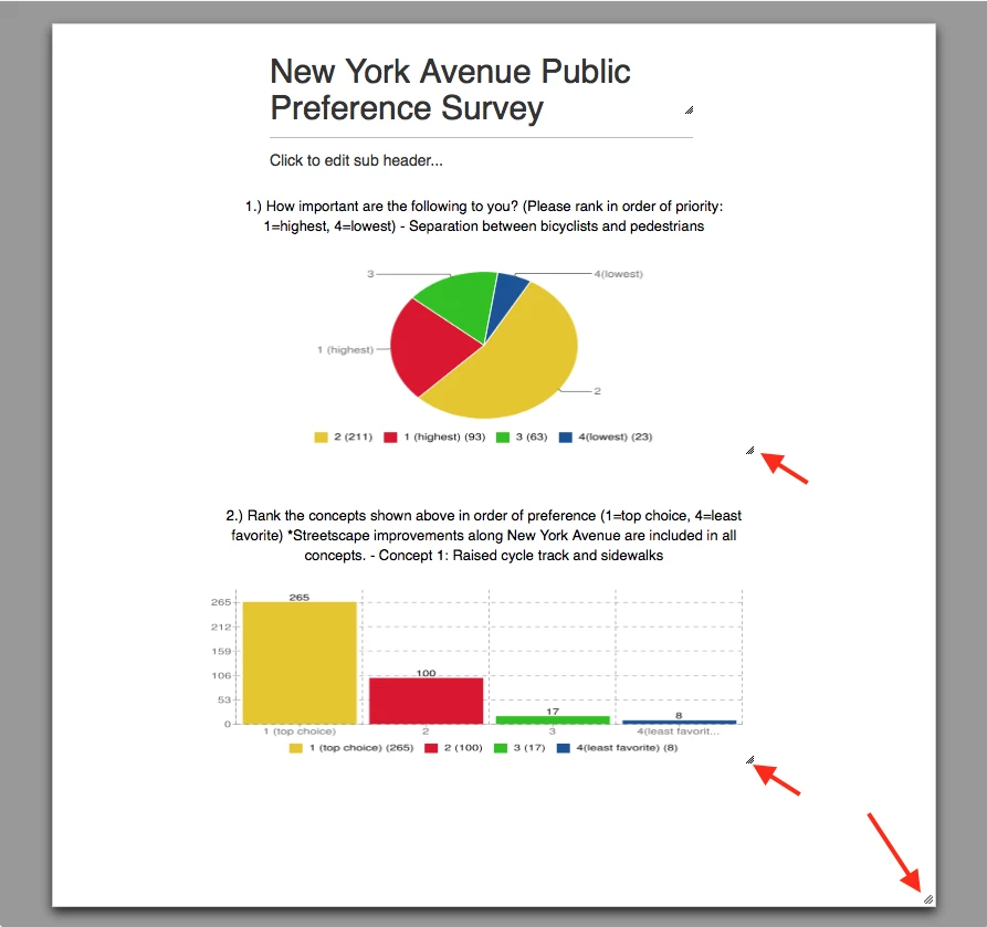 How can I capture all of the survey data to create the visual report? Image 1 Screenshot 50
