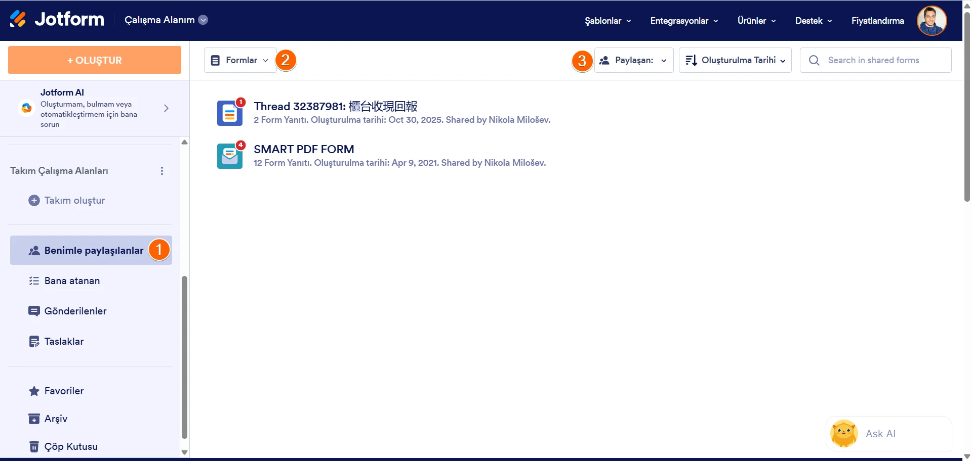 Erişim: Yeni Açılmış Hesapta Formlara Erişim Sorunu Image 1 Screenshot 20