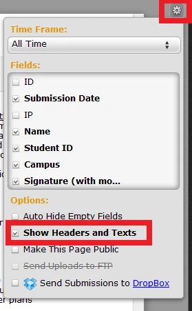 Form headers are missing from submissions Image 1 Screenshot 20