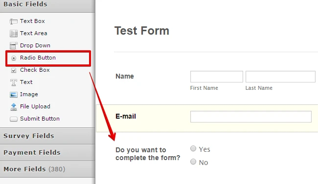 Is there a way that the form have a button to go to the bottom and submit if the user does not need to fill out the remainder of the form? Image 1 Screenshot 50