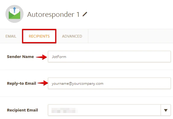 Can I have my company name (email) list as who sent the form versus JotForm? Image 3 Screenshot 62