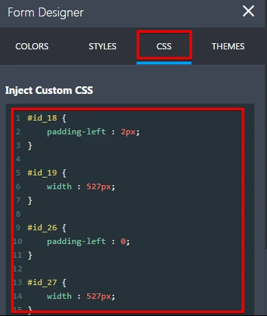 Can we move all the div tags inside a table with a fixed width and left align them? Image 2 Screenshot 51