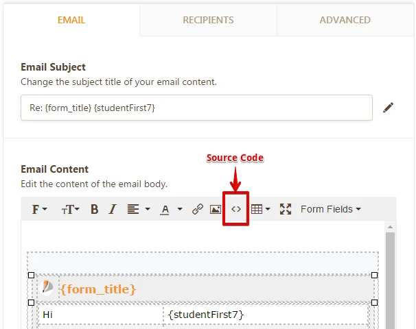 Is there a way to make this entire form wider in the email portion? Image 2 Screenshot 51