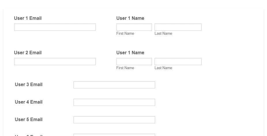 Can I put the Name and Email field in 1 line? Image 1 Screenshot 20