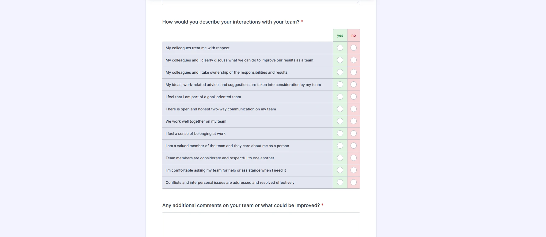
Radio Buttons: How to Change Background Color for Yes and No Columns
Image-1