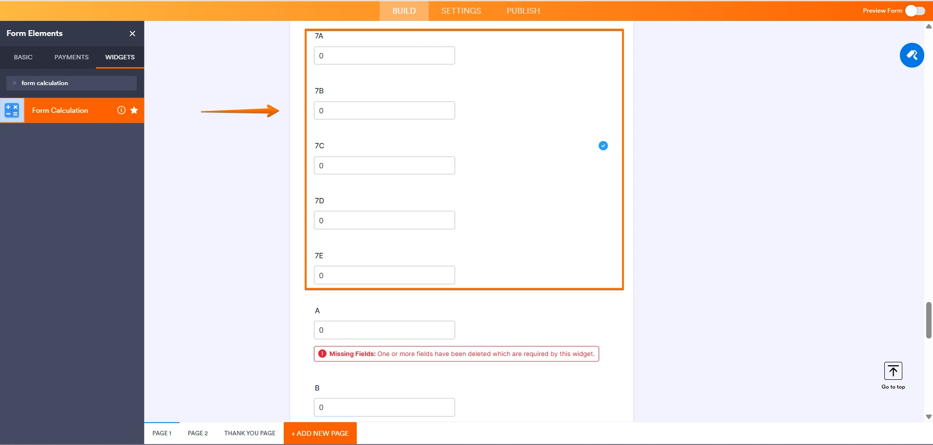 Adding the assigned value from the multiple choice to get the total result Image 3 Screenshot 202