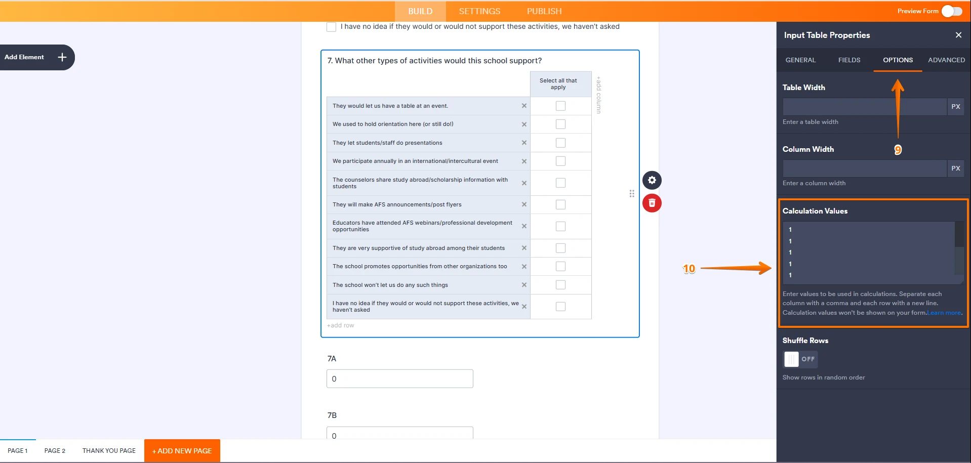 Adding the assigned value from the multiple choice to get the total result Image 8 Screenshot 257