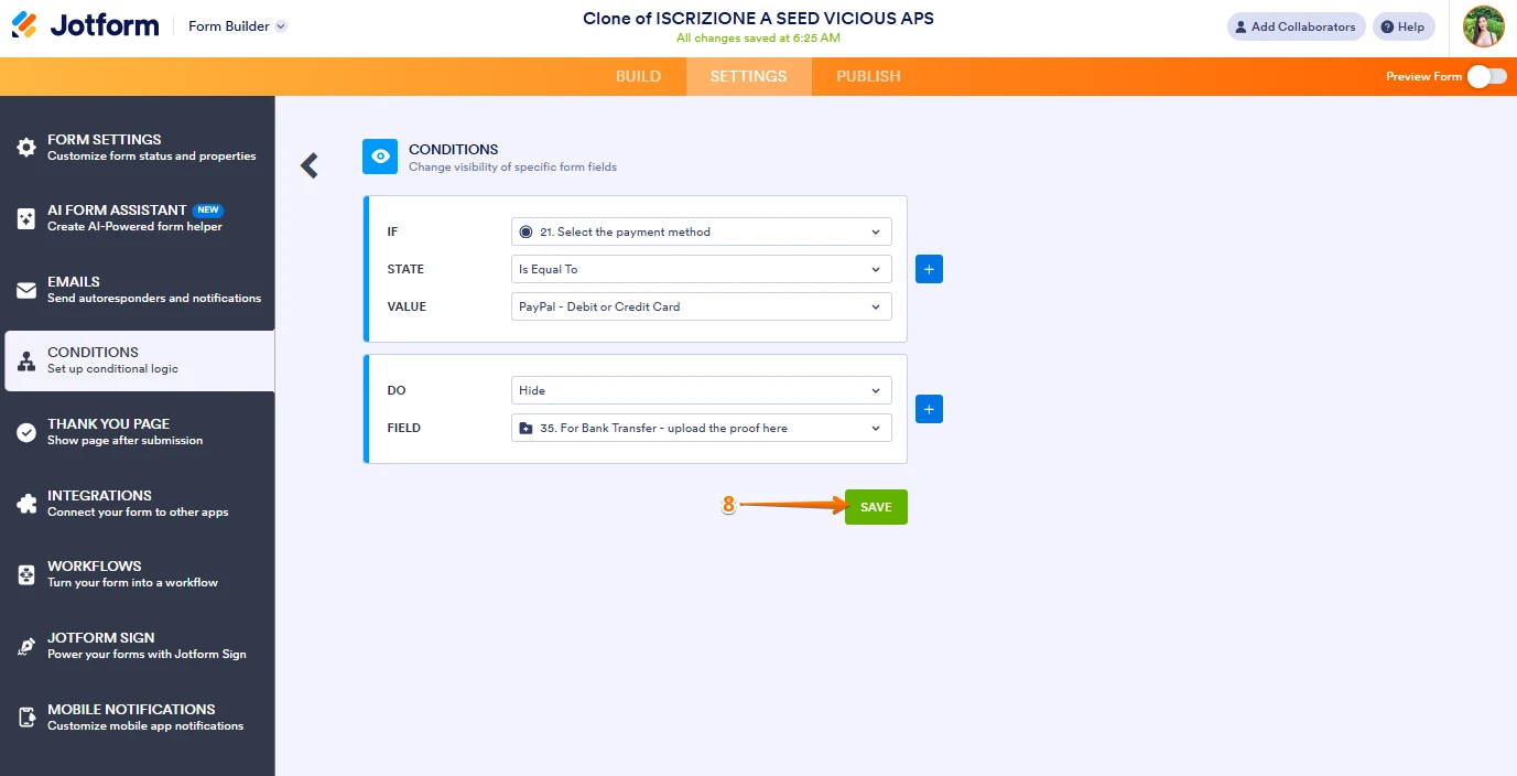 Caricare la ricevuta per il pagamento con bonifico bancario Image 4 Screenshot 93