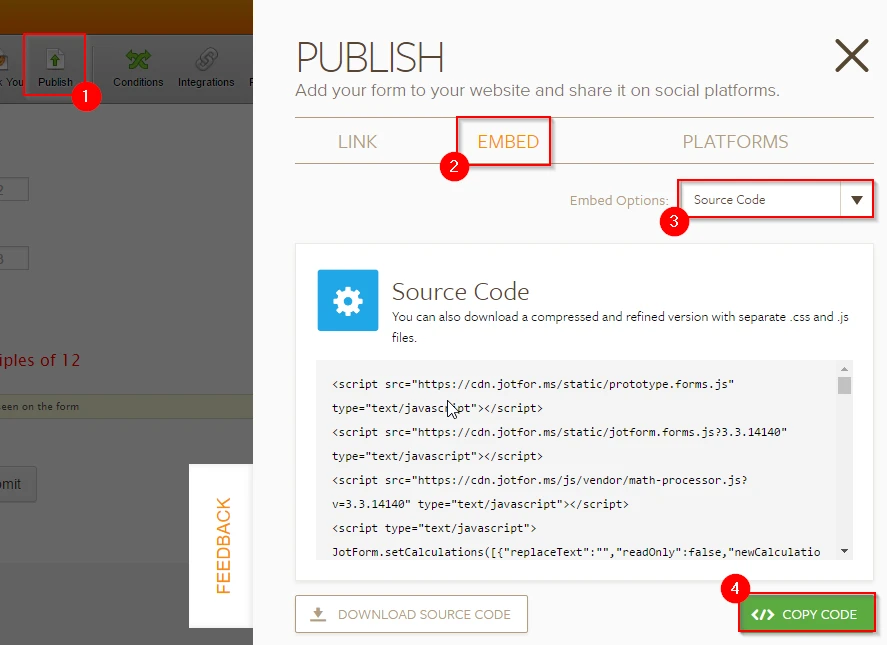 Publish: How to get my embed codes? Image 1 Screenshot 20