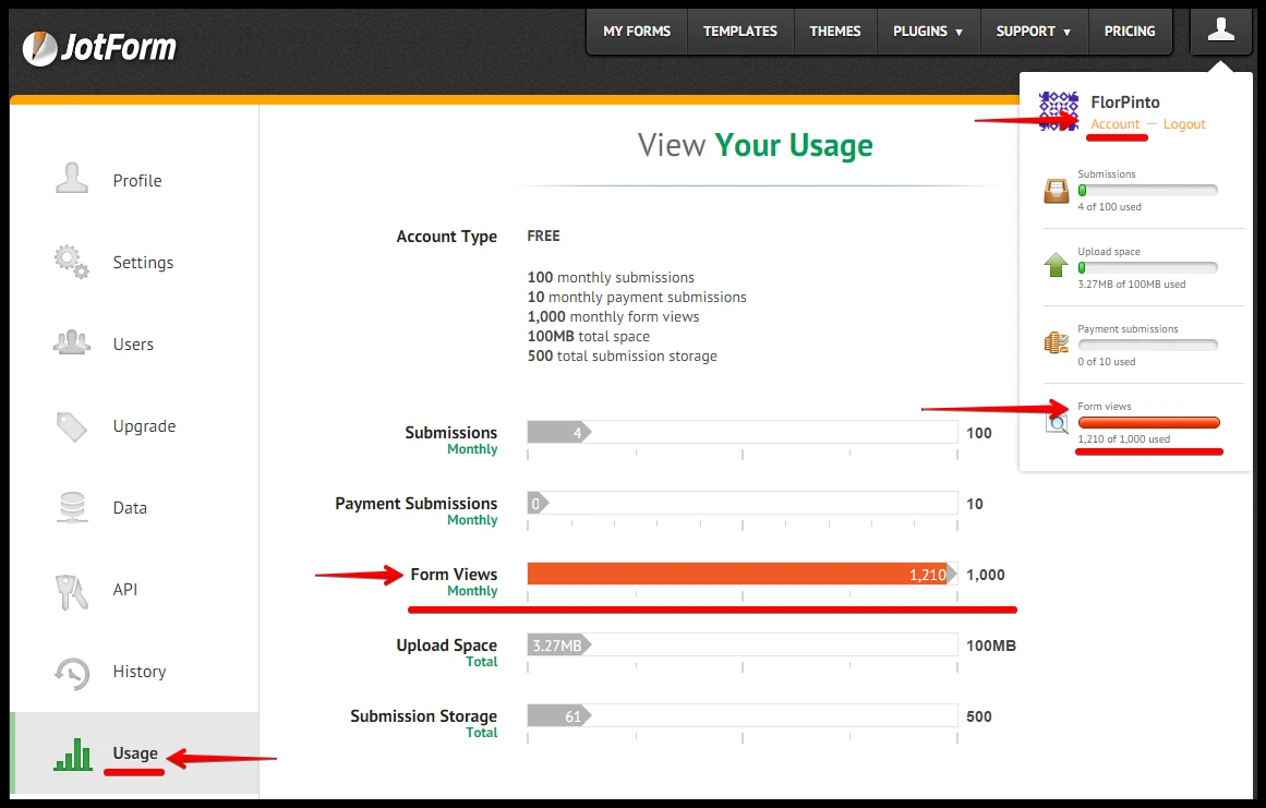 Monthly Form Views limit reached Image 1 Screenshot 20