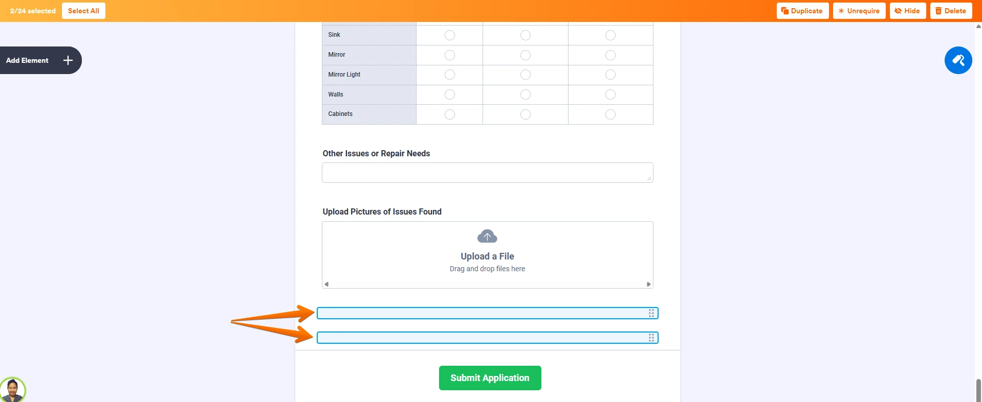 
Form Builder: Unable to see or delete signature columns visible in preview
Image-1