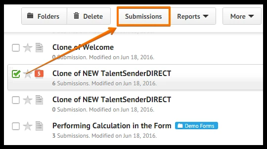 How do I get a spreadsheet of submissions? Image 1 Screenshot 30