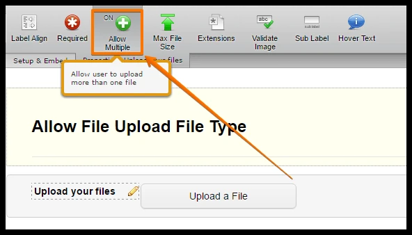 How do I allow my users to upload multiple files? Image 2 Screenshot 51