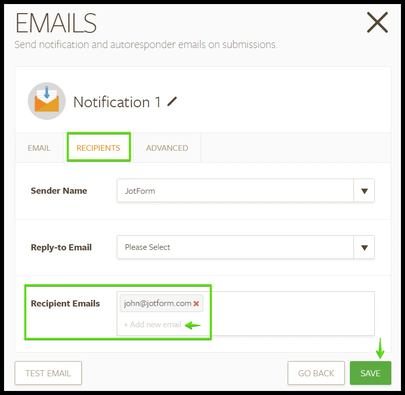 How to add email recipient in the email notification? Image 3 Screenshot 62