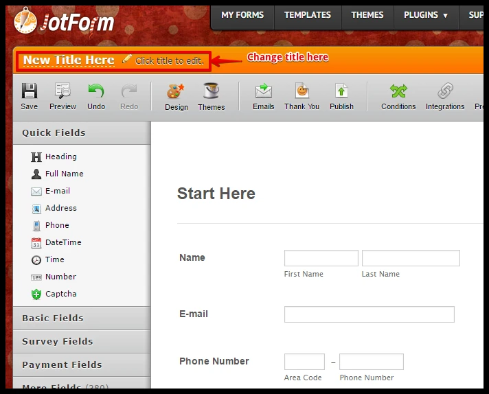 How can I change the name of our form? Image 1 Screenshot 40