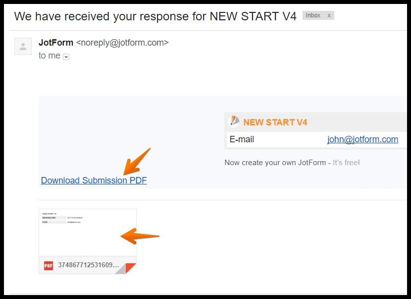 Where do I copy the PDF link to include in my customers automated reply email? Image 3 Screenshot 62