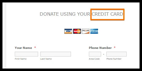 I cant seem to Enable my Credit Card Donation Form Image 1 Screenshot 20