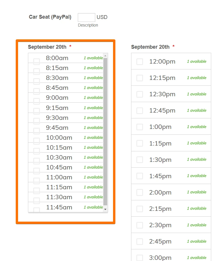 Appointment Slots Widget: Reducing size of the field Image 1 Screenshot 20