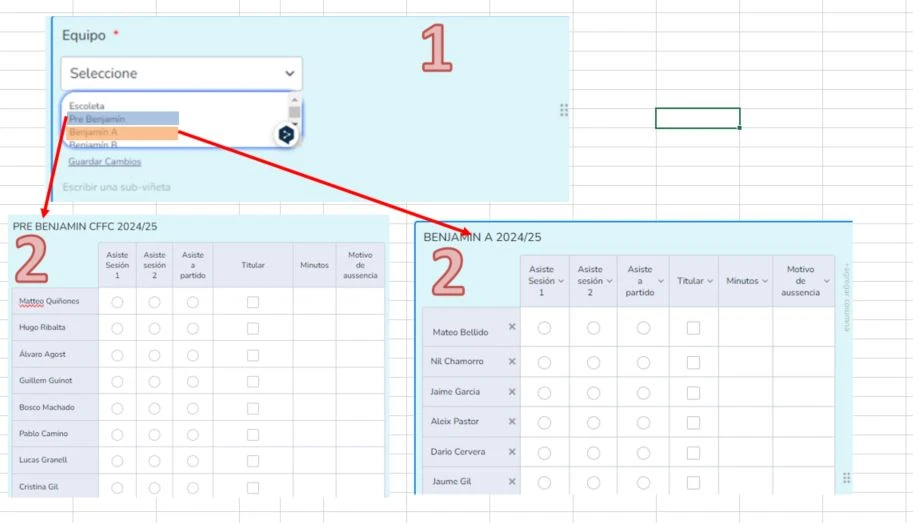 Quiero hacer una selección entre 15 listas desplegables en un formulario Image 1 Screenshot 20