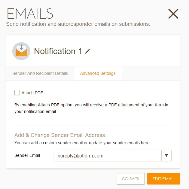 Cannot see the Advanced Settings tab anywhere of email notifications Image 1 Screenshot 30