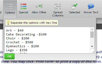 How to add calculation values to options in a check box field?  Image 1 Screenshot 30