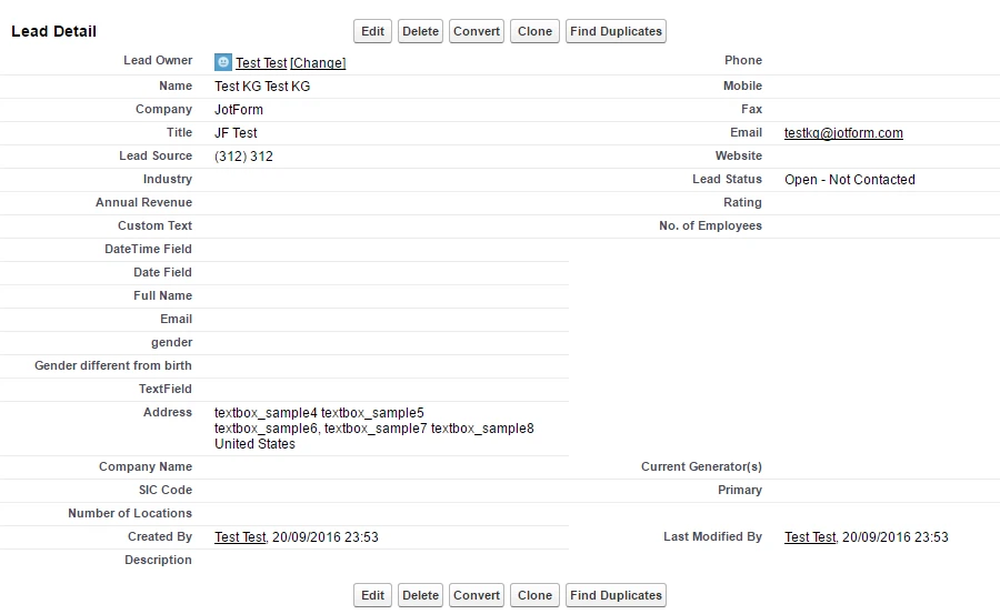 SalesForce Integration: Submitted info is not being sent to SalesForce Screenshot 51