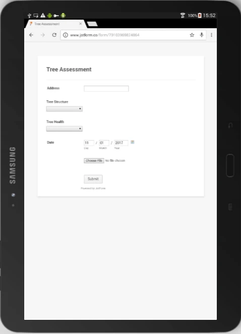 I am trying to create a simple tree assessment form to use on my tablet Image 2 Screenshot 41
