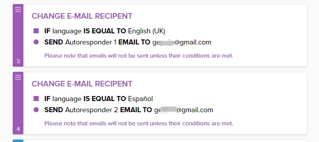 My Autoresponder Emails go to notification email instead of recipient email Screenshot 20