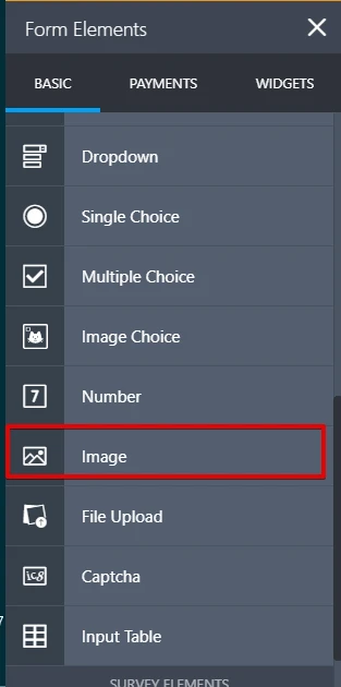 How can I add an image to my form?  Image 1 Screenshot 20