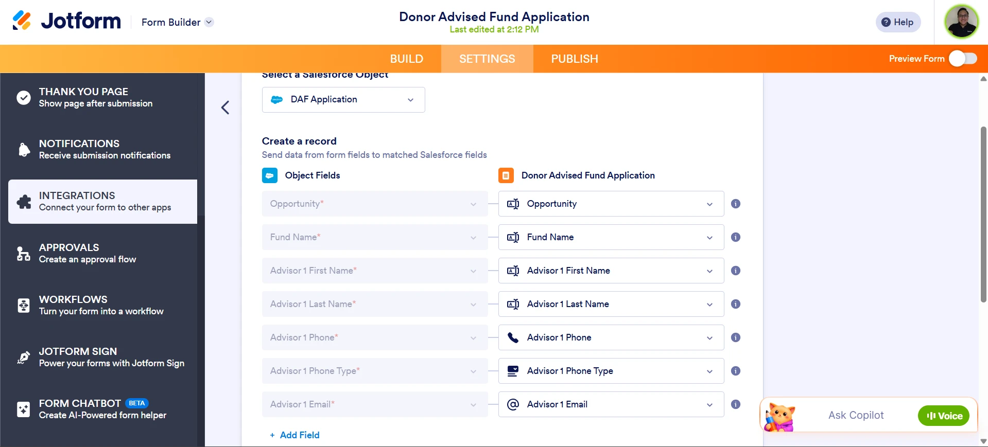 Salesforce Prefill: Lookup Filter Fields not displaying despite showing list of objects Image 1 Screenshot 20