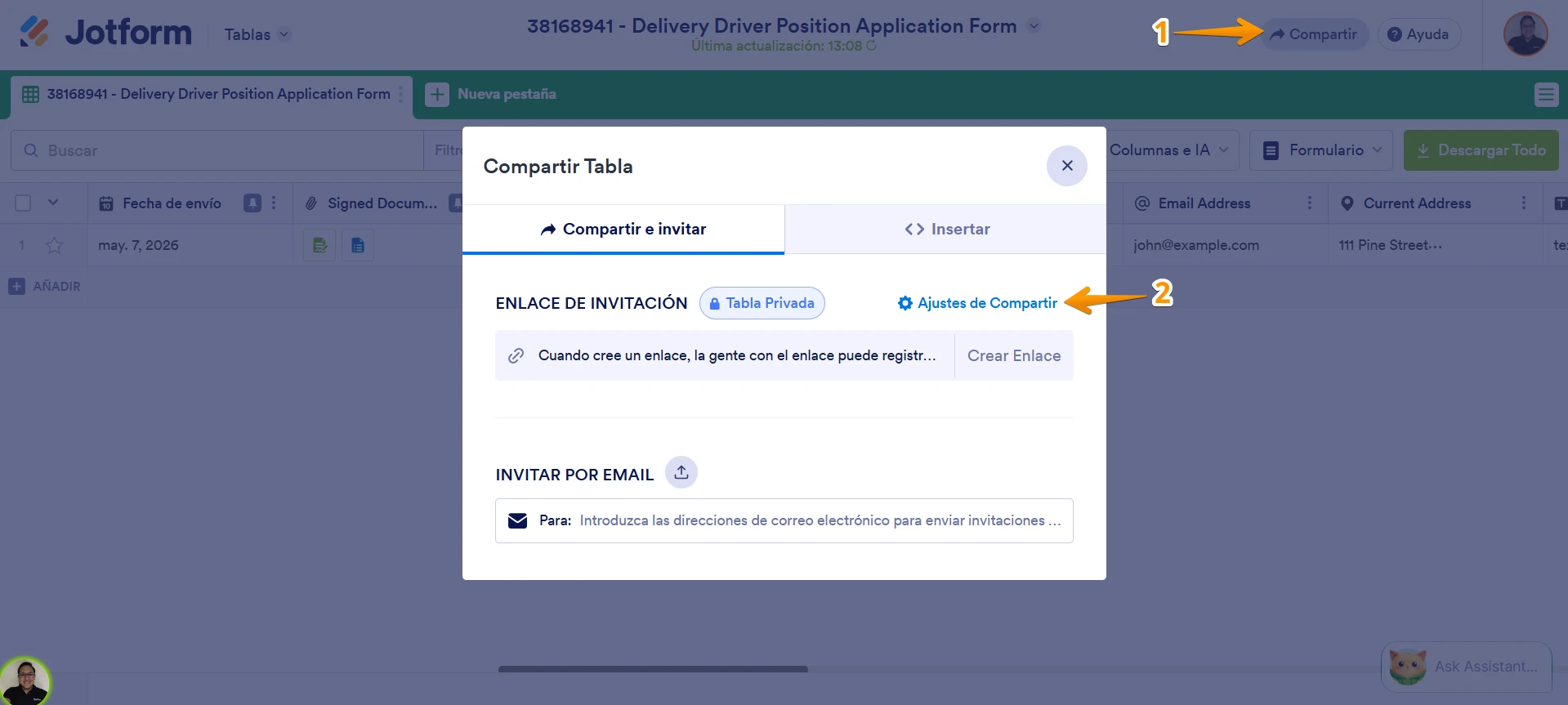 
Descarga de Reportes: Cambio en acceso externo ahora requiere inicio de sesión en Jotform
Image-1