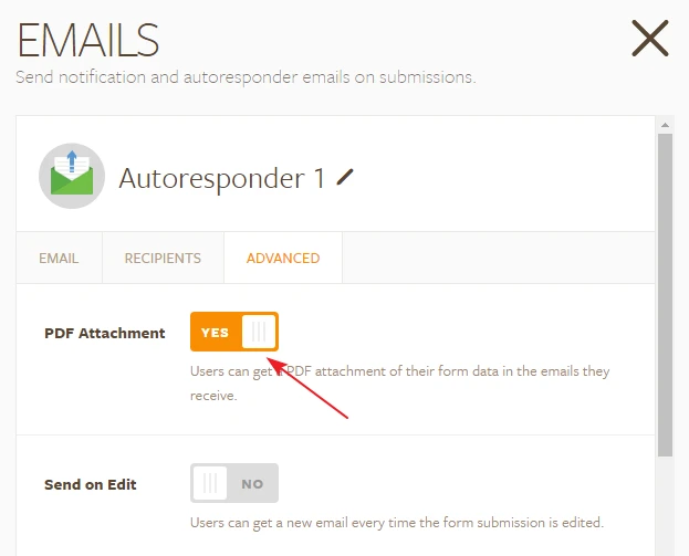 Is there response feature available that would generate an e mail confirmation w/ summary Image 1 Screenshot 30