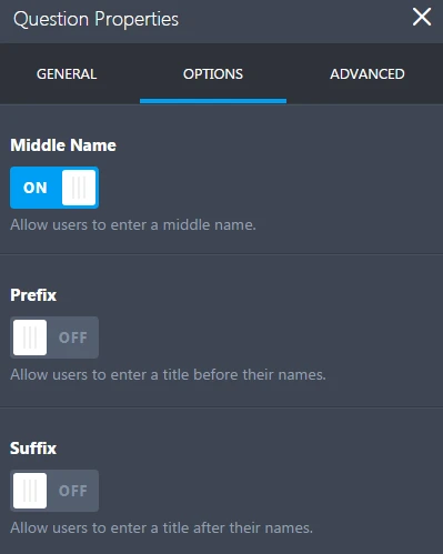 How to add Middle name and Suffix to the Full name field in new version builder? Image 1 Screenshot 20