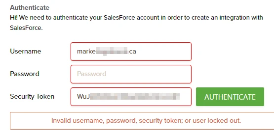 Form not integrating to Salesforce Image 1 Screenshot 20