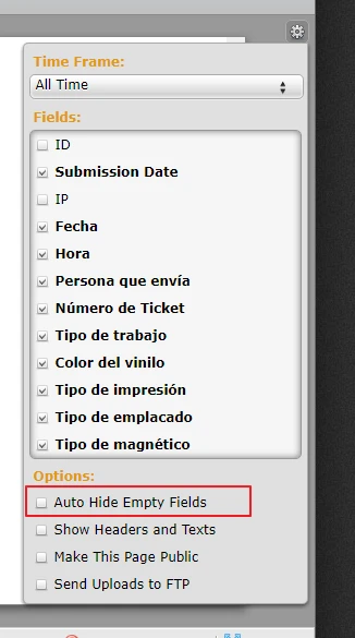 Can I set my form to show the fields even when they have not been filled in? Image 1 Screenshot 30