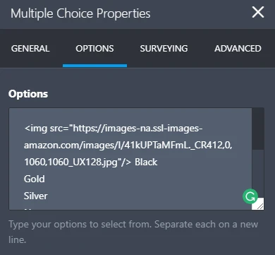 How to add images to the multiple choice field? Image 1 Screenshot 20