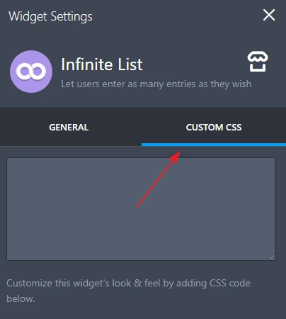 How can I add custom CSS form fields in infinite list widget? Image 1 Screenshot 20