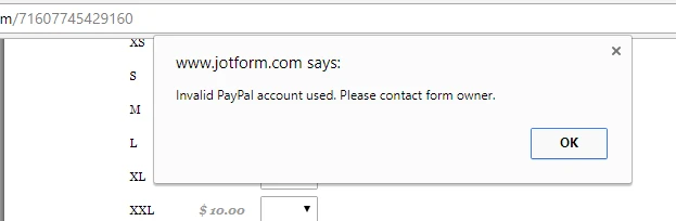 I created a form but my paypal payment information  does not show up when submitted Screenshot 30