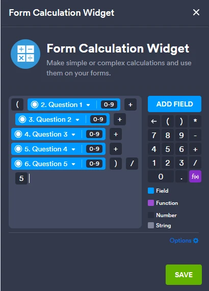 Como crio um formulário com resultado de média? Image 2 Screenshot 61
