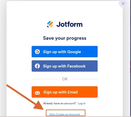 Is theres a way to customize the pop up message while saving progress on the form Screenshot 20