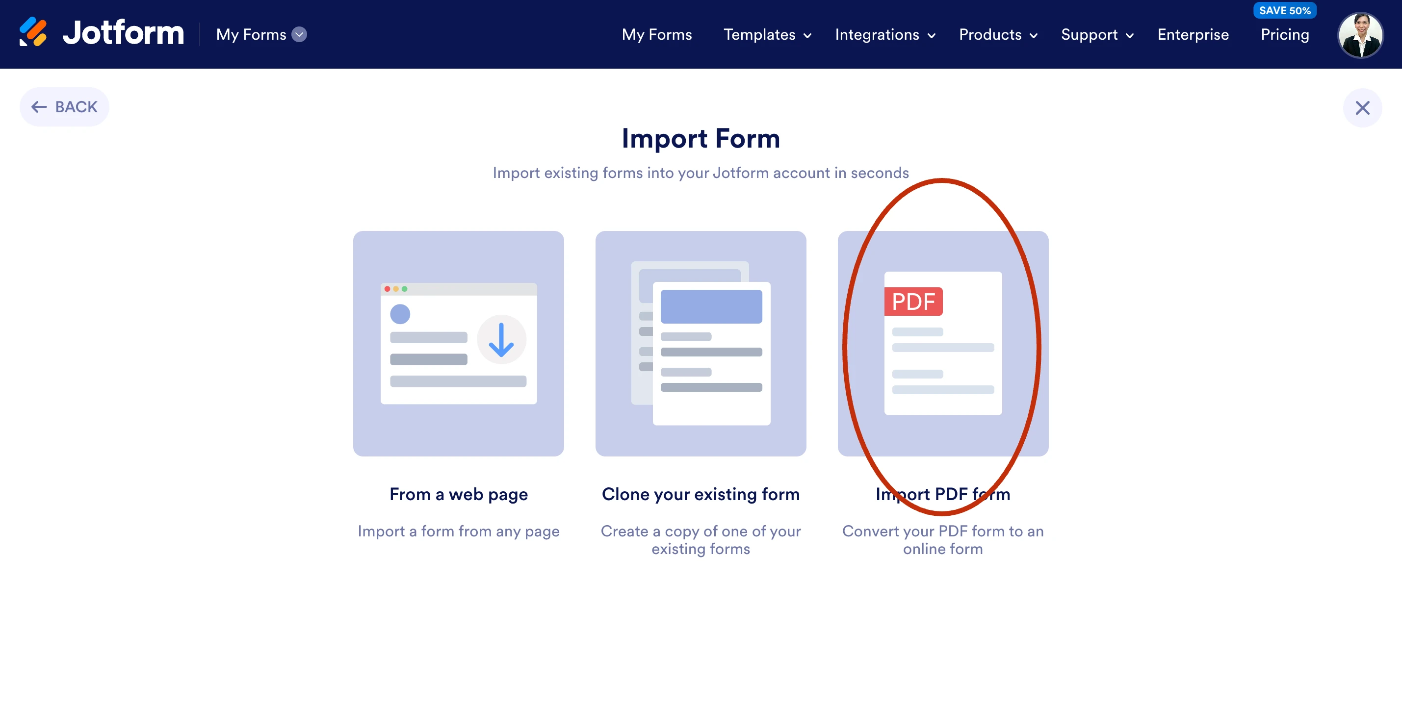 Smart pdf form unable to upload pdf file
