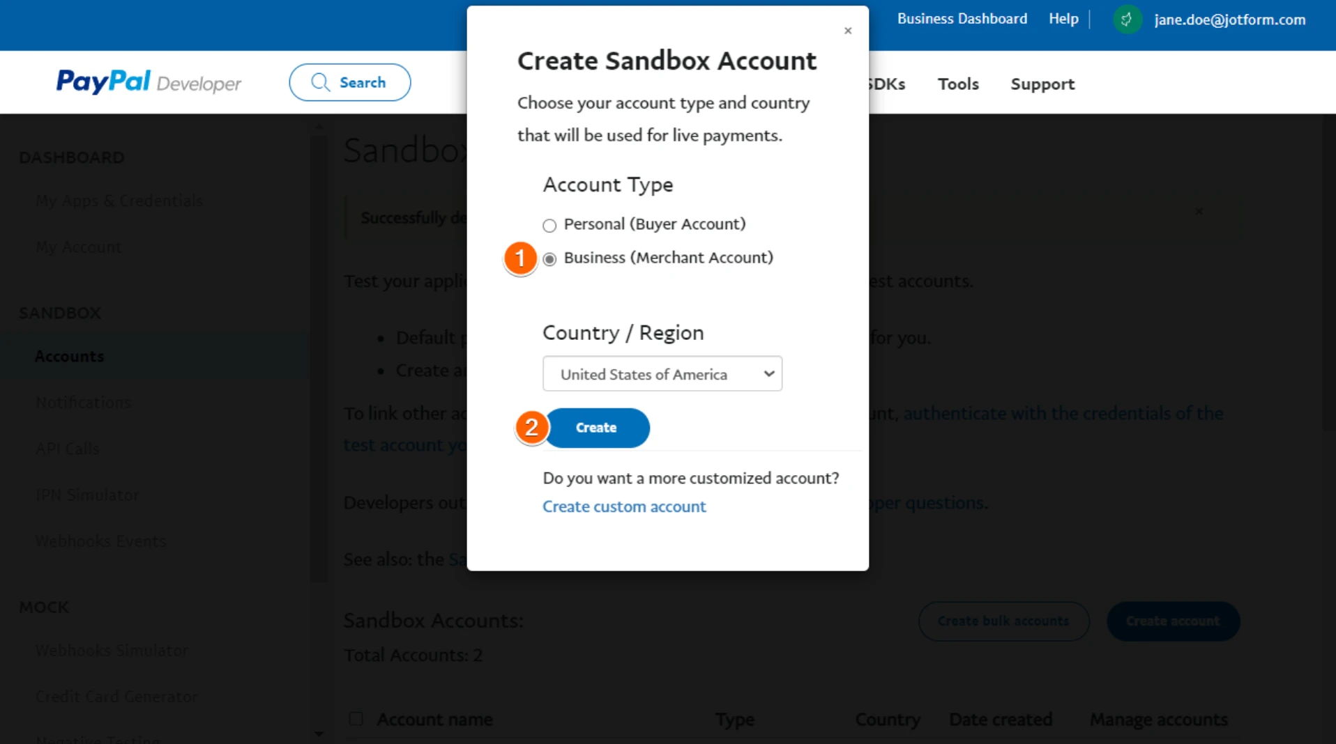 Unable to connect to PayPal integration Screenshot 102