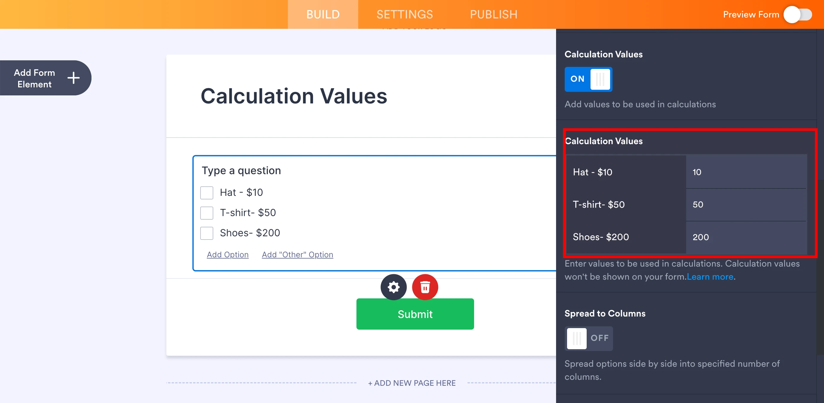 Form Calculation Widget: How to add calculation values Image 4 Screenshot 113