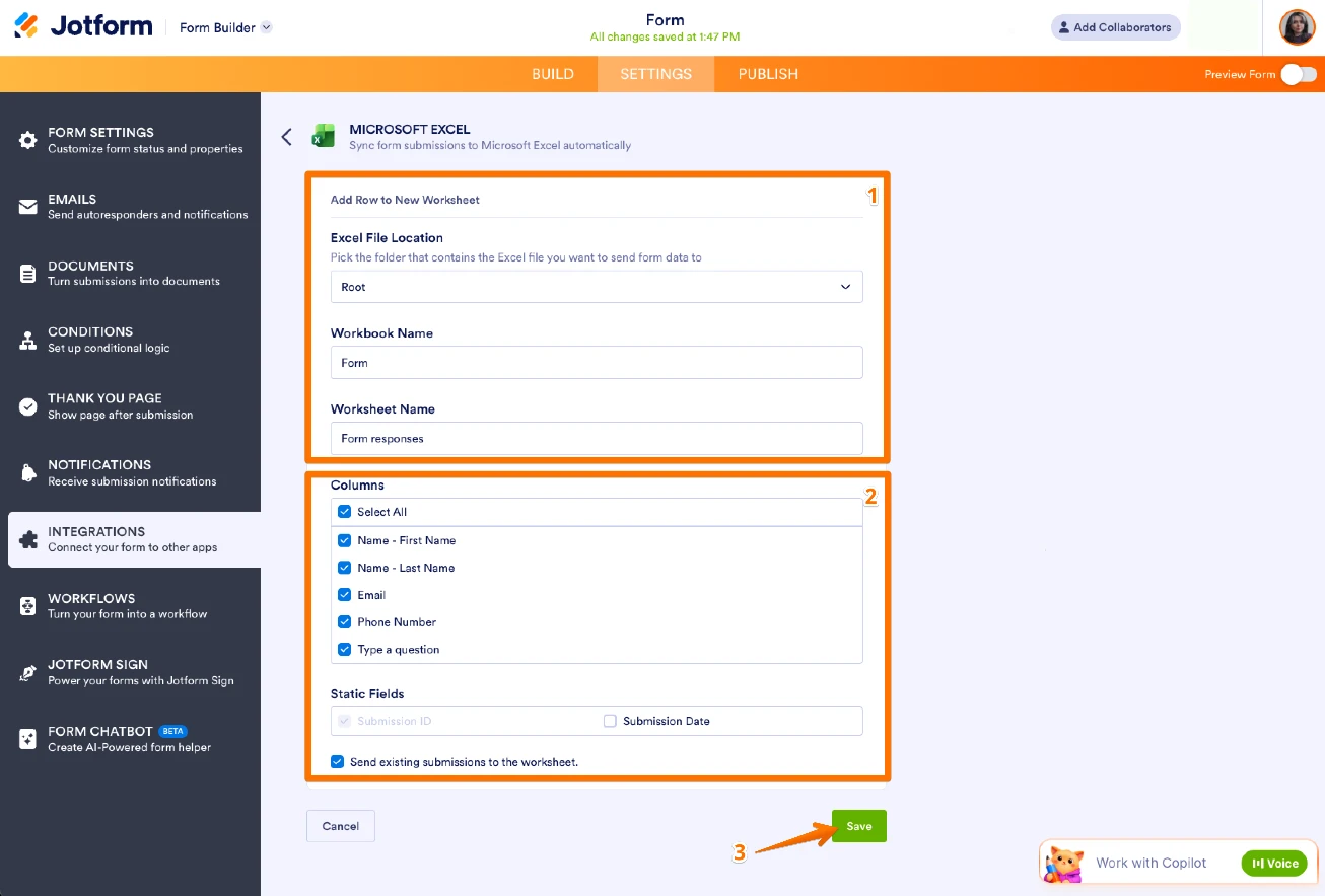 Conectar formulario con Excel online Image 4 Screenshot 83