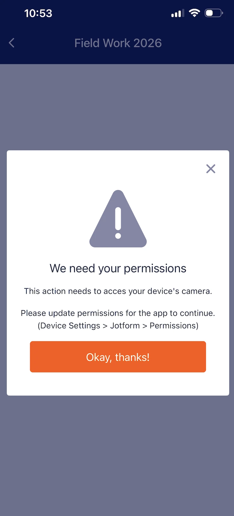 
Photo Upload Widget: Camera Access Required for Entire Form Prevents Submission
Image-1