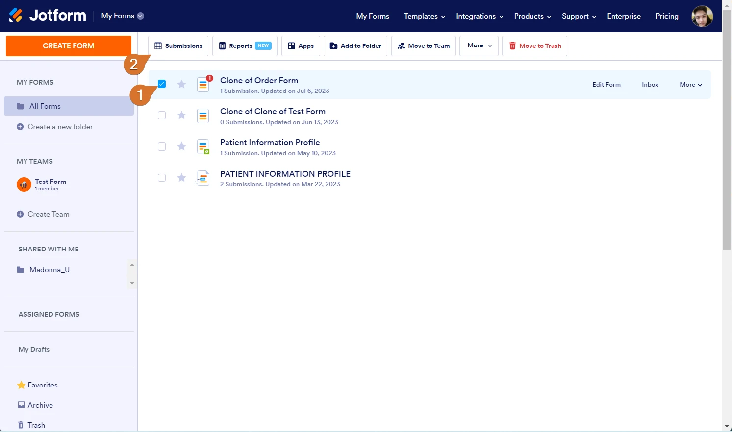 How to retrieve two saved forms that are missing? Image 1 Screenshot 40