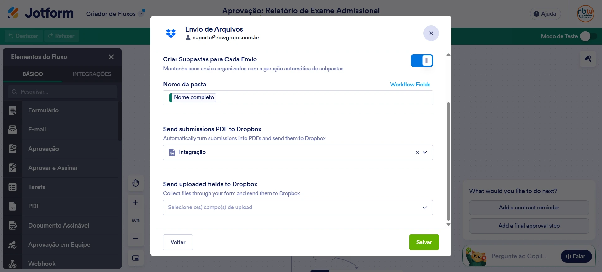 Workfflow Dropbox integration: Does not proceed after restarting or even if there are new Submissions Image 1 Screenshot 20